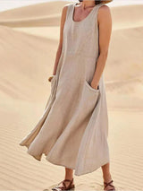 Women's Soft Linen Dress