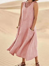 Women's Soft Linen Dress