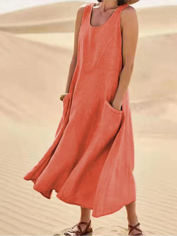 Women's Soft Linen Dress