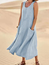 Women's Soft Linen Dress
