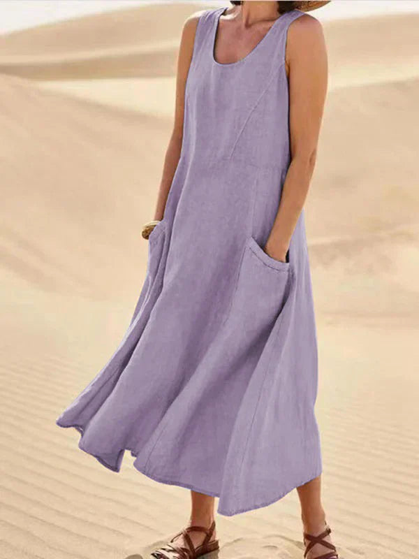 Women's Soft Linen Dress