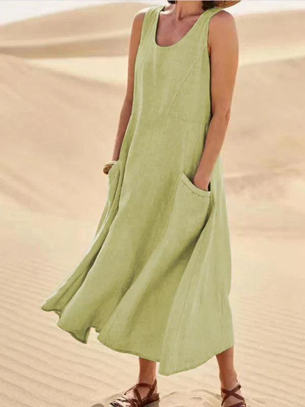 Women's Soft Linen Dress