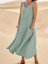 Women's Soft Linen Dress