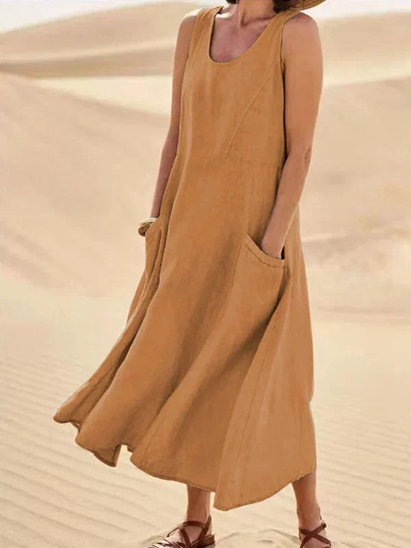 Women's Soft Linen Dress