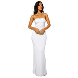 Women's Sleek Backless Maxi Dress