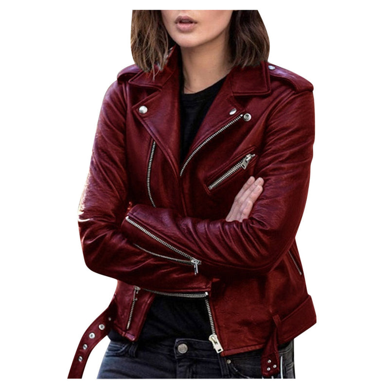 Riley – Vintage Zipped Women's Leather Jacket
