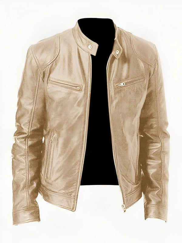 Women's Casual Rino Leather Jacket