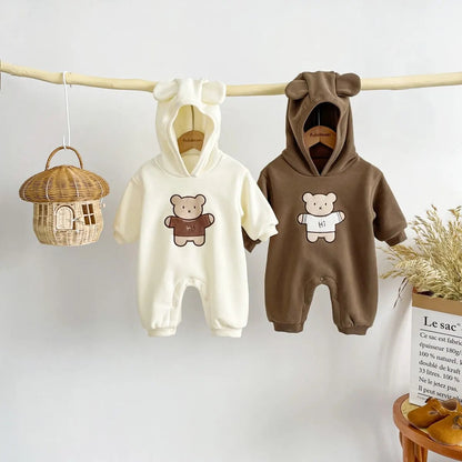 CUDDLES - Warm Baby Bear Winter Overall