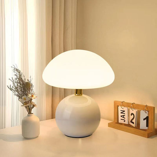 Lumiéra - French Cream Mushroom Table Lamp