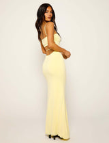Women's Sleek Backless Maxi Dress