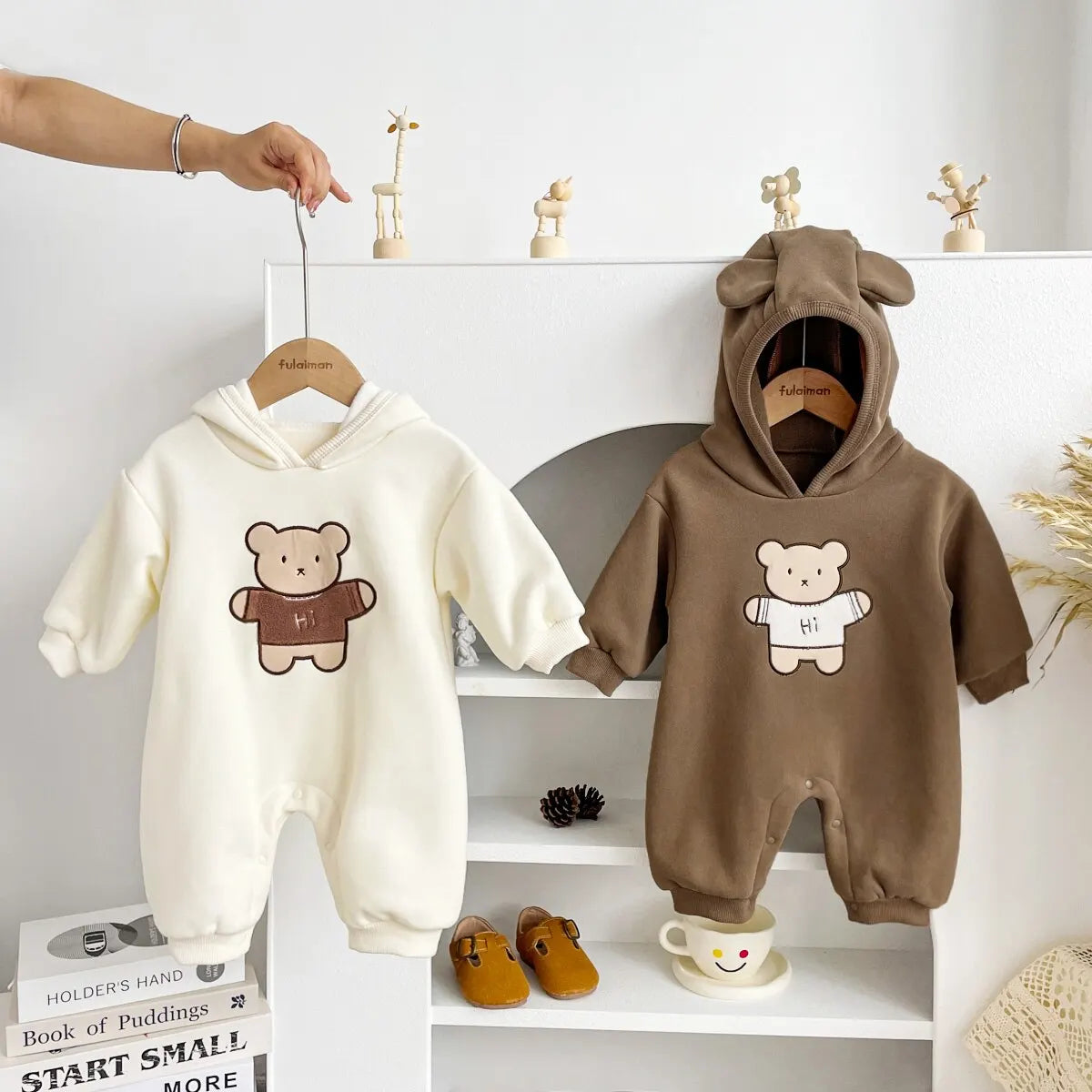 CUDDLES - Warm Baby Bear Winter Overall