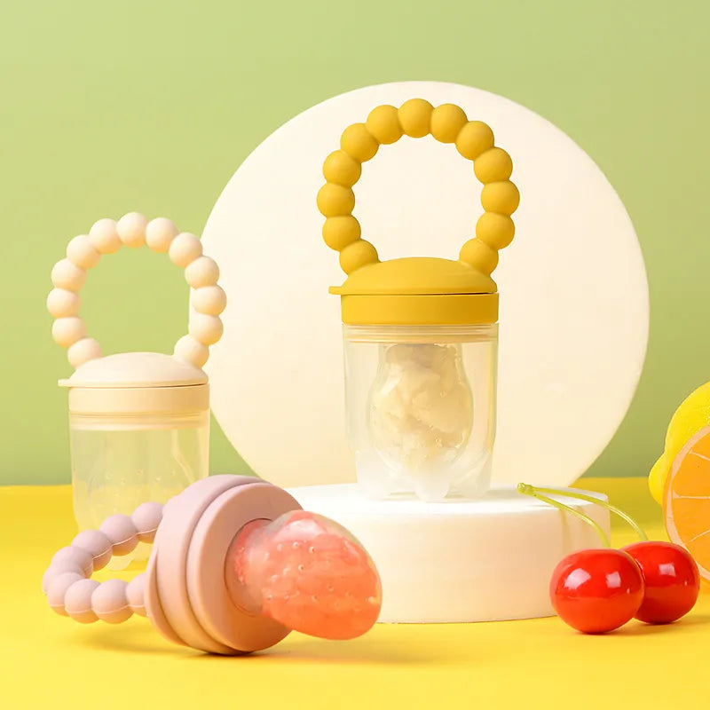 Fruit Feeder Pacifier - Silicone Mesh Bag for Baby's Teething Joy - Petite Paradise Baby Essentials